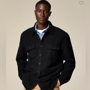 JCrew Heavyweight Chamois Workshirt in Black size medium